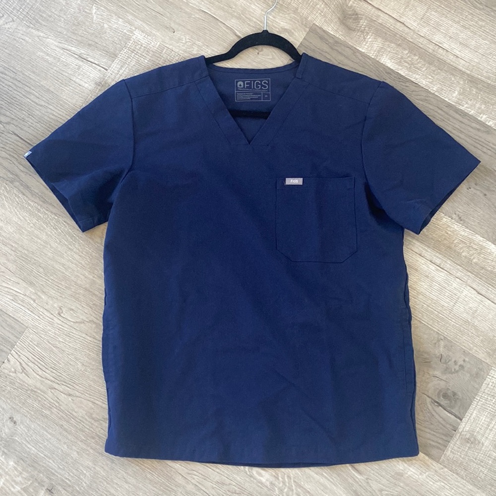 Figs Chisec Navy Medium Scrub top